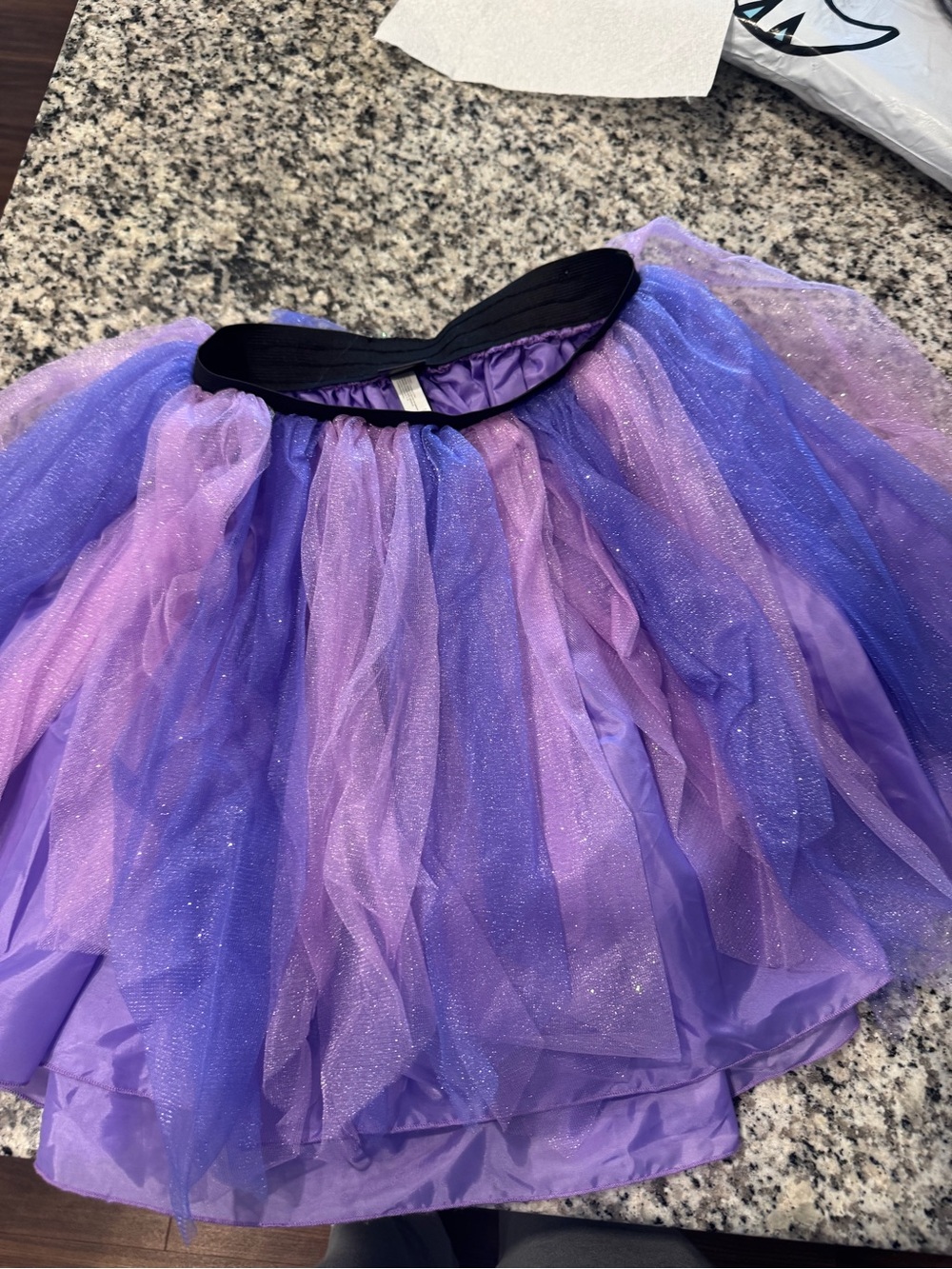 Adult Purple & Lilac Sparkle Tulle Halloween Costume Skirt